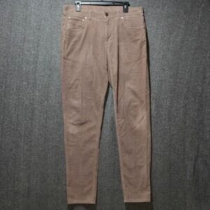 Vuori Pants Men's Size 34x31 Brown Optimist 5 Pocket Corduroy Casual Pant V478
